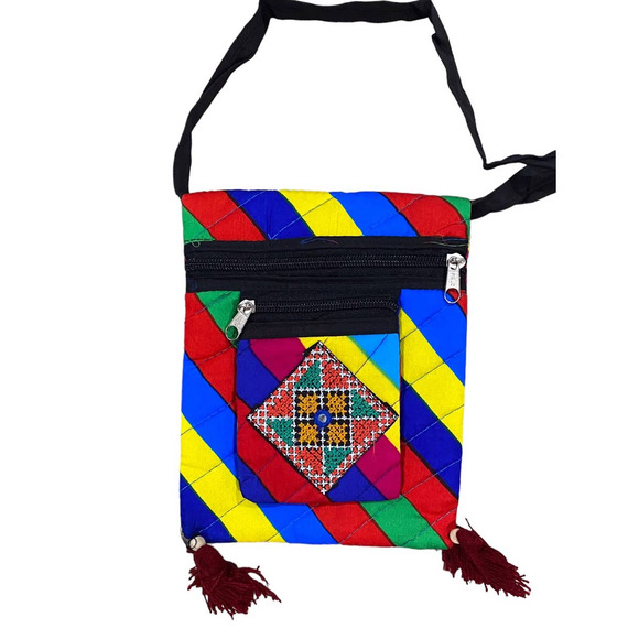 Multi Color Square Crossbody - Picture 2 of 8